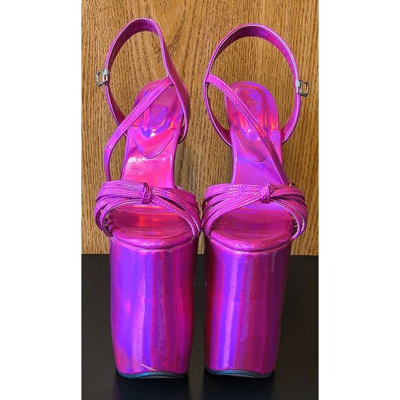 Unbranded Shoes - Women's Metal Thin High Heel Sandals Platform Sexy Pumps Stilettos Pink Size 40